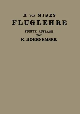 Mises / Hohenemser | Fluglehre | Buch | 978-3-642-89333-9 | www.sack.de