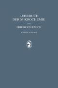 Emich |  Lehrbuch der Mikrochemie | Buch |  Sack Fachmedien