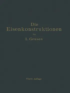 Geusen |  Die Eisenkonstruktionen | Buch |  Sack Fachmedien