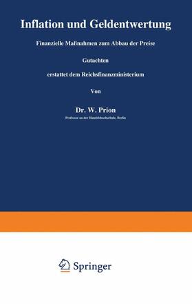 Prion | Inflation und Geldentwertung | Buch | 978-3-642-90273-4 | sack.de