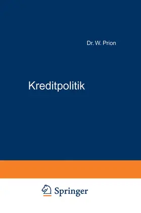 Prion |  Kreditpolitik | Buch |  Sack Fachmedien