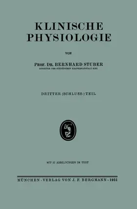 Stuber |  Klinische Physiologie | Buch |  Sack Fachmedien