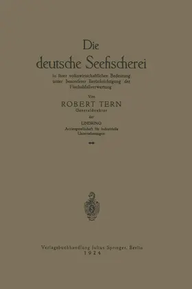 Tern |  Die deutsche Seefischerei | Buch |  Sack Fachmedien