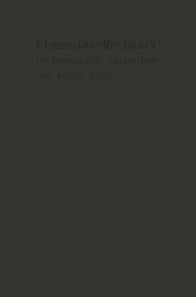Vogdt | Elementar-Mechanik für Maschinen-Techniker | Buch | 978-3-642-90495-0 | www.sack.de