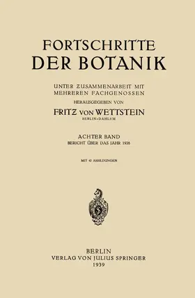 Wettstein | Fortschritte der Botanik | Buch | 978-3-642-90570-4 | www.sack.de