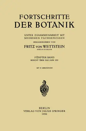 Wettstein | Fortschritte der Botanik | Buch | 978-3-642-90573-5 | www.sack.de