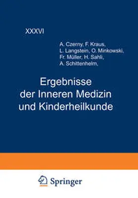 Langstein / Schittenhelm / Czerny |  Ergebnisse der Inneren Medizin und Kinderheilkunde | eBook | Sack Fachmedien