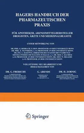 Frerichs / Arends / Zörnig |  Hagers Handbuch der Pharmazeutischen Praxis | eBook | Sack Fachmedien