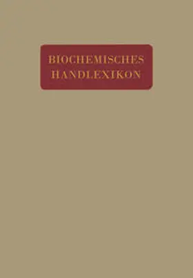 Altenburg / Bang / Einbeck | Biochemisches Handlexikon | E-Book | sack.de