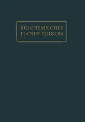 Bass / Dalmer / Kröner |  Biochemisches Handlexikon | eBook | Sack Fachmedien