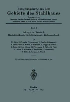 Blick / Lorenz / Mann |  Beiträge zur Baustatik, Elastizitätstheorie, Stabilitätstheorie, Bodenmechanik | eBook | Sack Fachmedien