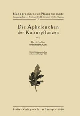 Goffart / Morstatt |  Die Aphelenchen der Kulturpflanzen | eBook | Sack Fachmedien