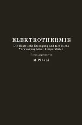 Pirani / Groß / Tama |  Elektrothermie | eBook | Sack Fachmedien