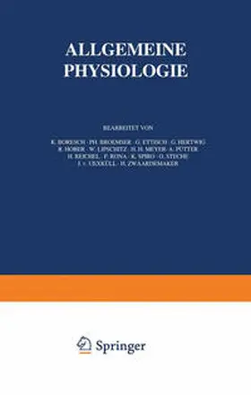 Boresch / Broemser / Rona |  Handbuch der Normalen und Pathologischen Physiologie | eBook | Sack Fachmedien