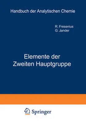 Fresenius / Jander |  Elemente der ¿weiten Hauptgruppe | eBook | Sack Fachmedien