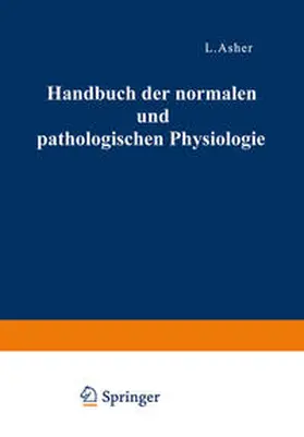 Bethe / Bergmann / Embden | Correlationen des Zirkulationssystems Mineralstoffwechsel · Regulation des Organischen Stoffwechsels · Die Correlativen Funktionen des Autonomen Nervensystems II | E-Book | www.sack.de