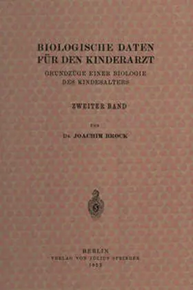 Brock / Thomas / Peiper |  Biologische Daten für den Kinderarzt | eBook | Sack Fachmedien