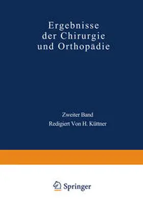 Payr / Küttner |  Ergebnisse der Chirurgie und Orthopädie | eBook | Sack Fachmedien