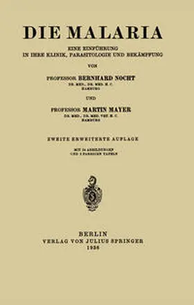 Nocht / Mayer |  Die Malaria | eBook | Sack Fachmedien