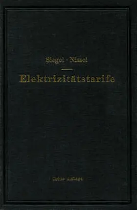 Siegel / Nissel | Die Elektrizitätstarife | E-Book | www.sack.de