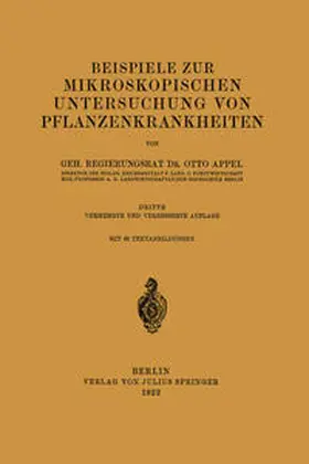 Appel |  Beispiele zur mikroskopischen Untersuchung von Pflanzenkrankheiten | eBook | Sack Fachmedien