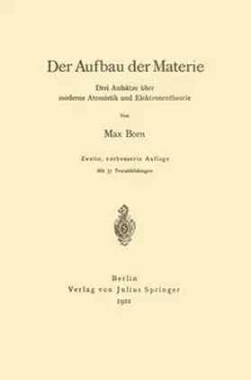 Born |  Der Aufbau der Materie | eBook | Sack Fachmedien