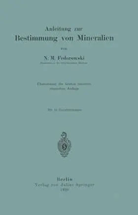 Fedorowski |  Anleitung zur Bestimmung von Mineralien | eBook | Sack Fachmedien
