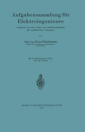Fleischmann |  Aufgabensammlung für Elektroingenieure | eBook | Sack Fachmedien
