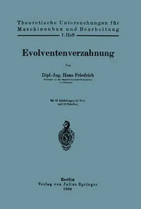 Friedrich |  Evolventenverzahnung | eBook | Sack Fachmedien