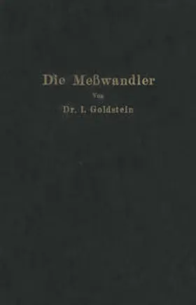 Goldstein | Die Meßwandler | E-Book | sack.de