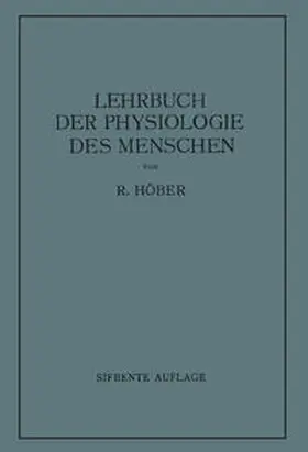 Höber |  Lehrbuch der Physiologie des Menschen | eBook | Sack Fachmedien
