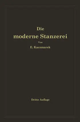 Kaczmarek |  Die moderne Stanzerei | eBook | Sack Fachmedien