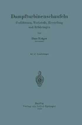 Krüger | Dampfturbinenschaufeln | E-Book | www.sack.de