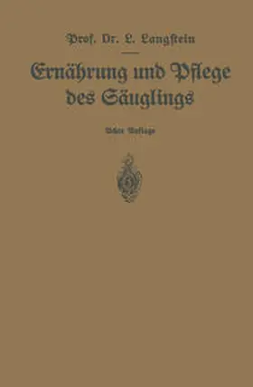 Langstein |  Ernährung und Pflege des Säuglings | eBook | Sack Fachmedien