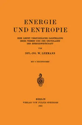 Lehmann |  Energie und Entropie | eBook | Sack Fachmedien