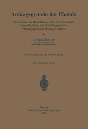 Müller |  Anfangsgründe der Chemie | eBook | Sack Fachmedien