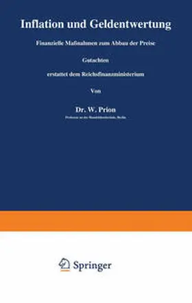 Prion |  Inflation und Geldentwertung | eBook | Sack Fachmedien