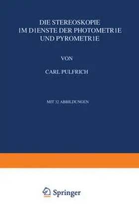 Pulfrich |  Die Stereoskopie | eBook | Sack Fachmedien