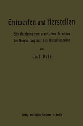 Volk |  Entwerfen und Herstellen | eBook | Sack Fachmedien