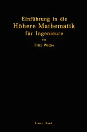 Wicke |  Einführung in die Höhere Mathematik | eBook | Sack Fachmedien