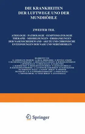 Amersbach / Beck / Harmer |  Die Krankheiten der Luftwege und der Mundhöhle | eBook | Sack Fachmedien