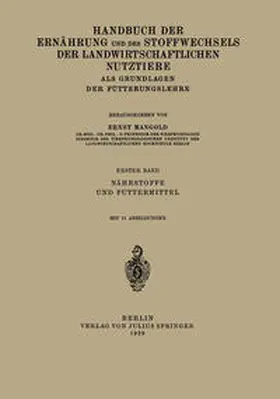 Mangold |  Handbuch der Ernährung und des Stoffwechsels der Landwirtschaftlichen Nutztiere als Grundlagen der Fütterungslehre | eBook | Sack Fachmedien
