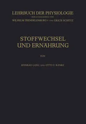 Lang / Trendelenburg / Ranke |  Stoffwechsel und Ernährung | eBook | Sack Fachmedien