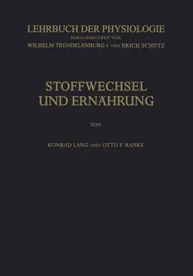 Ranke / Lang / Trendelenburg |  Stoffwechsel und Ernährung | Buch |  Sack Fachmedien