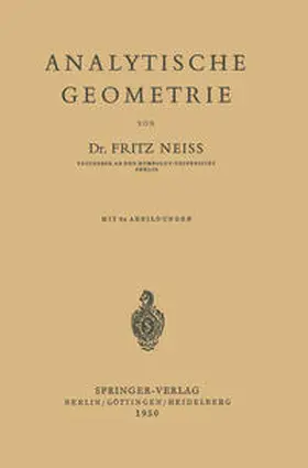 Neiss | Analytische Geometrie | E-Book | sack.de