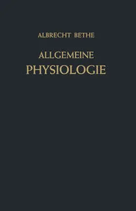 Bethe |  Allgemeine Physiologie | eBook | Sack Fachmedien