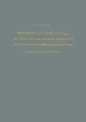 Winter |  Bibliographie der Veröffentlichungen über den Leichtbau und seine Randgebiete im deutschen und ausländischen Schrifttum aus den Jahren 1940 bis 1954 / Bibliography of Publications on Light Weight Constructions and Related Fields in German and Foreign Literature from 1940 to 1954 | eBook | Sack Fachmedien