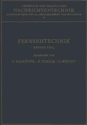 Schröter / Korshenewsky / Runge |  Lehrbuch Der Drahtlosen Nachrichtentechnik | Buch |  Sack Fachmedien