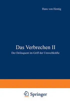Hentig |  Das Verbrechen II | eBook | Sack Fachmedien