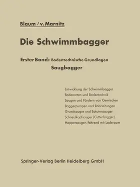 Blaum / Marnitz |  Die Schwimmbagger | Buch |  Sack Fachmedien